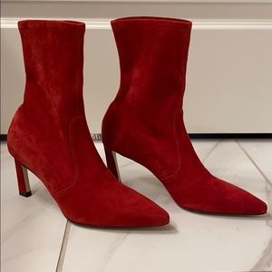 Stuart Weitzman Suede Sock Bootie